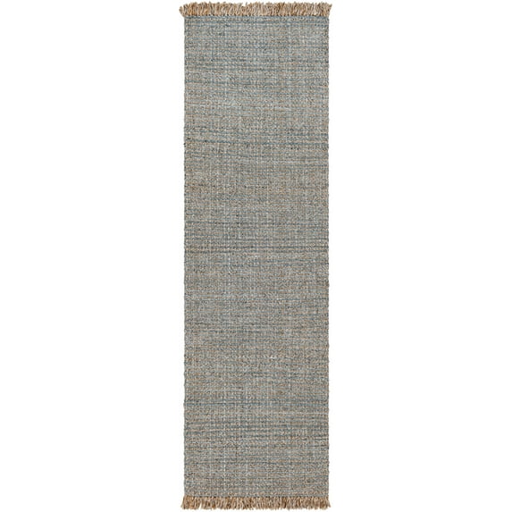 Hauteloom Aron Recycled Material Hallway, Kitchen Runner Rug - Gray, Purple, Brown - 2'6" x 8'