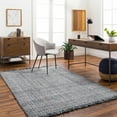 thumbnail image 1 of Hauteloom Aron Recycled Material Living Room, Bedroom Area Rug - Contemporary - Light Slate, Charcoal, Dark Red - 9' x 12', 1 of 8