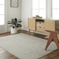 thumbnail image 1 of Hauteloom Ashra Living Room, Bedroom Area Rug - Traditional - Lambswool, Cloud Gray, Nutmeg - 2' x 2'11", 1 of 12
