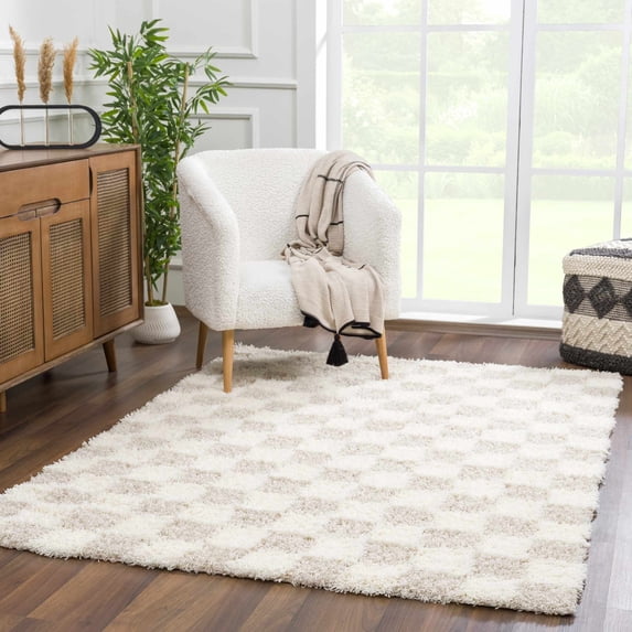 Hauteloom Marshmallow Hallway, Kitchen Runner Rug - Contemporary - Plush Pile - Cream, Light Beige, Light Brown - 2'7" x 18'
