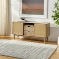 thumbnail image 1 of Hauteloom Atius Wool Living Room, Bedroom Area Rug - Contemporary - Natural Gray, Royal Denim, Gray - 5' x 7'6", 1 of 3