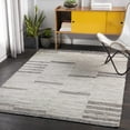 thumbnail image 1 of Hauteloom Auchinleck Wool Living Room, Bedroom Area Rug - Modern - Beige, Gray - 8' x 10', 1 of 7