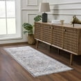 thumbnail image 1 of Hauteloom Aurum Hallway, Kitchen Machine Washable Runner Rug - Green, Gray, Purple - 2'7" x 7'3", 1 of 18