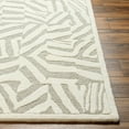 thumbnail image 1 of Hauteloom Avian Wool Living Room, Bedroom Area Rug - Contemporary - Bone, Dusty Sage, Dark Gray - 18" x 18" Sample, 1 of 6