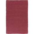 thumbnail image 1 of Hauteloom Axis Wool Living Room, Bedroom Area Rug - Solid & Striped - High Pile - Dark Pink, Dark Red - 2' x 3', 1 of 3