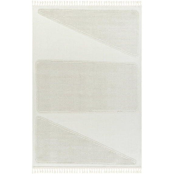 Hauteloom BRAC Living Room, Bedroom Area Rug - Contemporary - Rose Cream, Nutmeg, Driftwood - 18" Sample