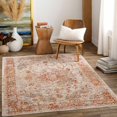 thumbnail image 1 of Hauteloom Balete Living Room, Bedroom Area Rug - Traditional - Light Gray, Rust, Medium Gray - 5' x 7'5", 1 of 9