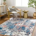 thumbnail image 1 of Hauteloom Ballyshannon Living Room, Bedroom Machine Washable Area Rug - Silver, Blue - 7'6" x 9'6", 1 of 9