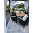 thumbnail image 1 of Hauteloom Banstead Living Room, Bedroom Patio Outdoor Area Rug - Beige, Black, Blue - 5'3" x 7', 1 of 16