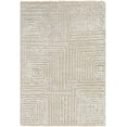 thumbnail image 1 of Hauteloom Bataquil Wool Living Room, Bedroom Area Rug - Contemporary - Cream, Beige - 2' x 3', 1 of 10