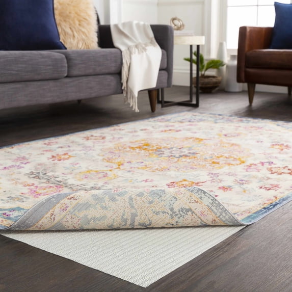 Hauteloom Bavaria Non-Slip Extra Strong%100 PVC Rug Pad Gripper for Any Hardwood Surfaces - Keep Your Area Rugs Safe and in Place - Skip and Skid Resistant Pad - 3' x 5'