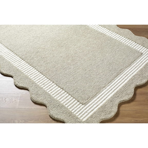 Hauteloom Beagan Wool Living Room, Bedroom Area Rug - Contemporary - 6' x 9'