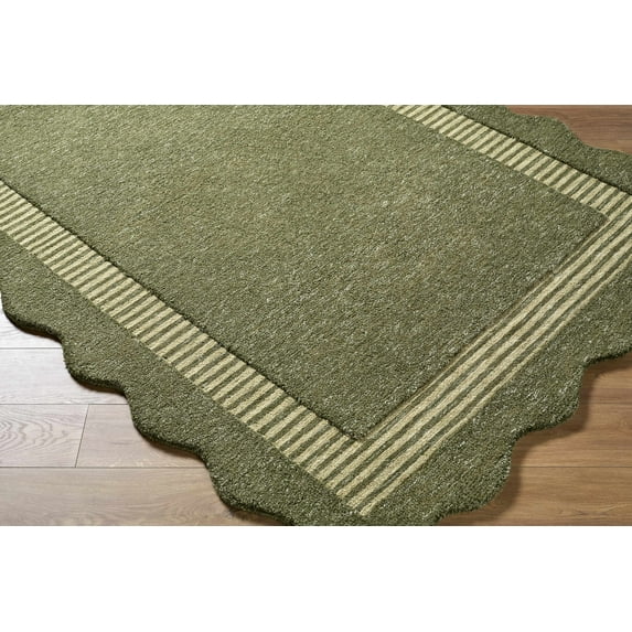 Hauteloom Beagan Wool Living Room, Bedroom Area Rug - Contemporary - 6' x 9'