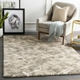 thumbnail image 1 of Hauteloom Bearsdale Living Room, Bedroom Area Rug - Modern - High Pile - White, Brown, Beige - 4'3" x 5'7", 1 of 9
