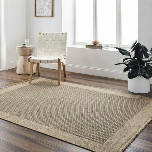 Hauteloom Biana Living Room, Bedroom Patio Outdoor Area Rug - Brown, Gray - 3'11" x 5'7"