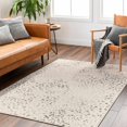 thumbnail image 1 of Hauteloom Bilge Modern Animal Print Area Rug for Living Room, Bedroom - Bohemain Leopard Print Carpet - Contemporary Antelope Print Rug - Gray, Beige, Cream - 6'7" x 9' (6x9), 1 of 6
