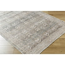 Hauteloom Billie Living Room, Bedroom Machine Washable Area Rug - Traditional - Medium Green, Green, Cream - 2' x 2'11"