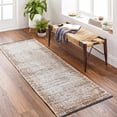 thumbnail image 1 of Hauteloom Binh Hallway, Kitchen Runner Rug - Contemporary - Cream, Tan, Charcoal - 2'6" x 7'3", 1 of 9