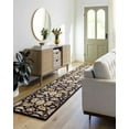 thumbnail image 1 of Hauteloom Blomkest Wool Hallway, Kitchen Runner Rug - Traditional - Black, Camel, Beige - 2'3" x 12', 1 of 13
