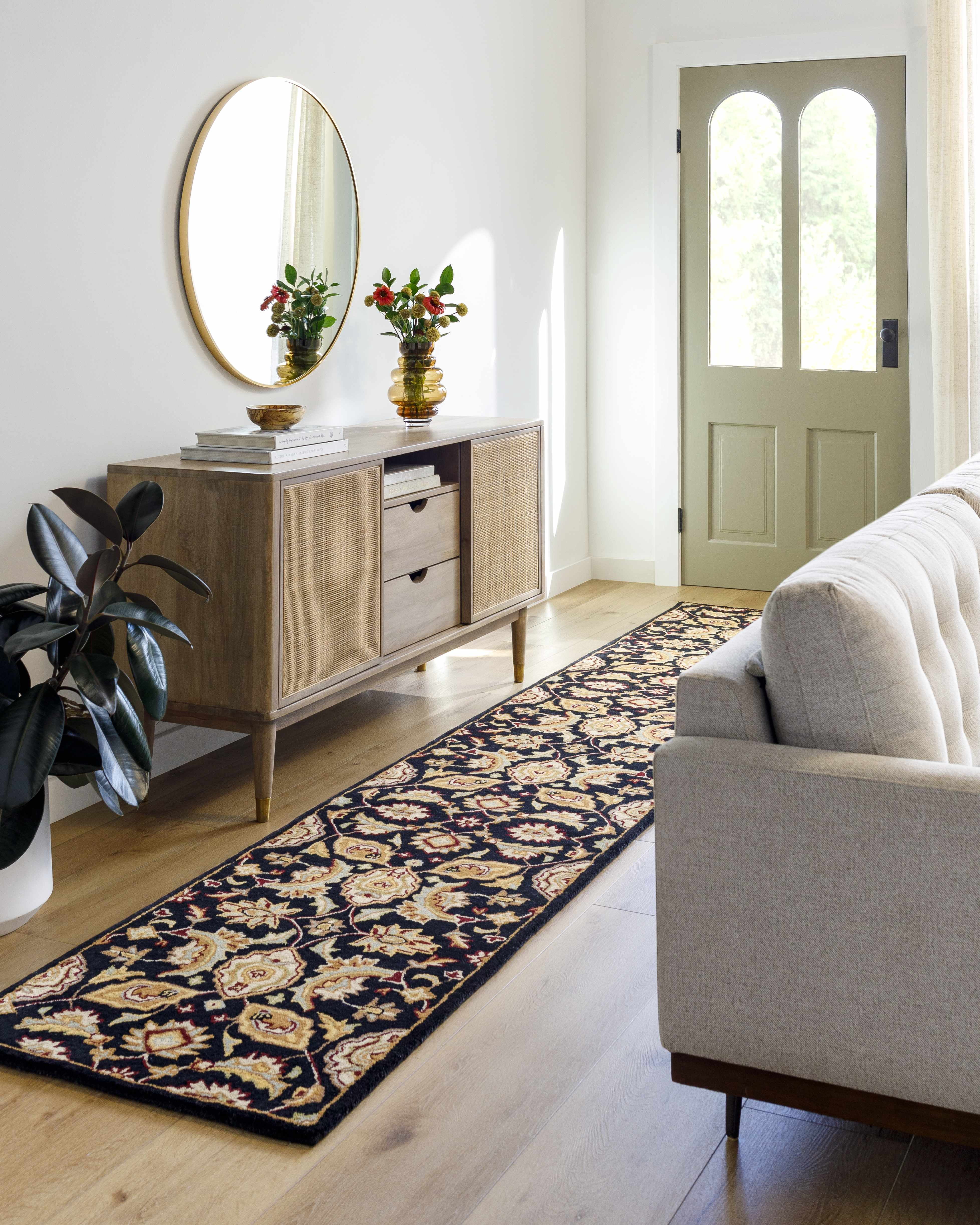 Hauteloom Blomkest Wool Hallway, Kitchen Runner Rug - Traditional