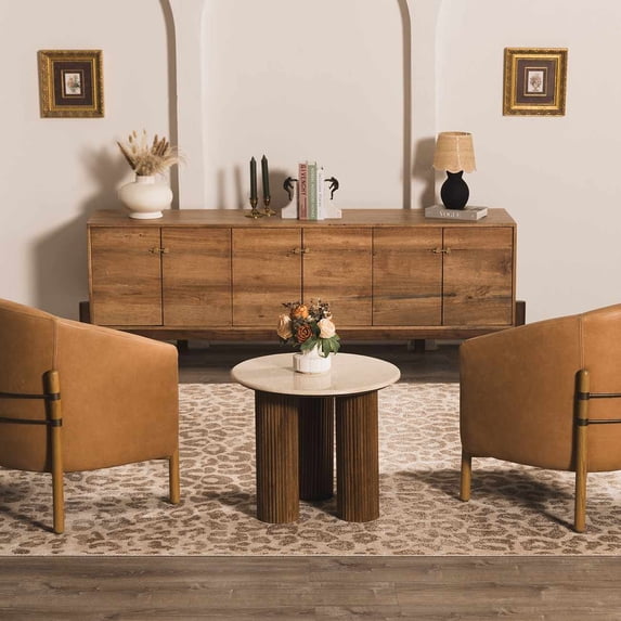 Hauteloom Safari Modern Animal Print Area Rug for Living Room, Bedroom, Dining Room - Bohemain Leopard Print Carpet - Tan, Terracota, Brown, Beige, Ivory - 5'3" x 7'3" (5x7)