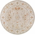 thumbnail image 1 of Hauteloom Bradley Living Room, Bedroom Area Rug - Traditional - Sage, Olive, Rust - 6'7" Round, 1 of 14