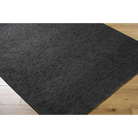 Hauteloom Breena Living Room, Bedroom Machine Washable Area Rug - Traditional, Transitional - Charcoal - 6' x 9'