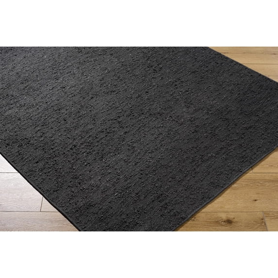 Hauteloom Breena Living Room, Bedroom Machine Washable Area Rug - Traditional, Transitional - Charcoal - 9' x 12'