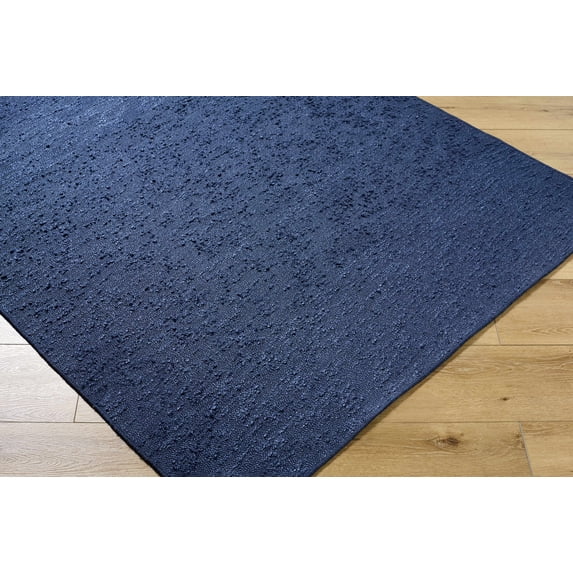 Hauteloom Breena Living Room, Bedroom Machine Washable Area Rug - Traditional, Transitional - Indigo, Midnight Blue, Slate Blue - 27" x 45"