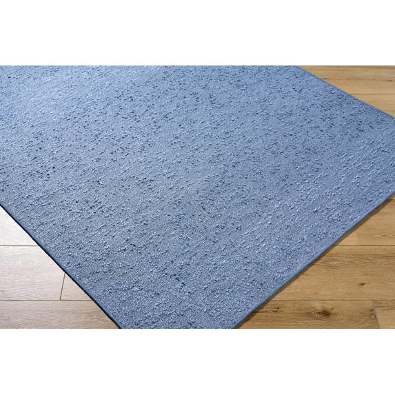 Hauteloom Breena Living Room, Bedroom Machine Washable Area Rug - Traditional, Transitional - Slate Blue - 27" x 45"