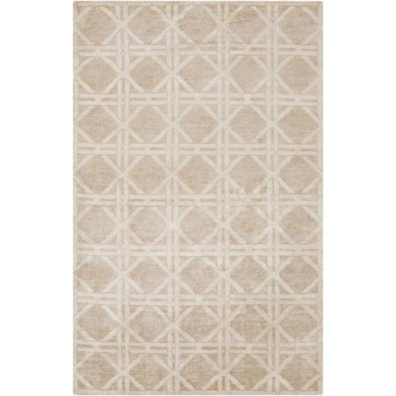 Hauteloom Bridgeland Living Room, Bedroom Area Rug - Transitional - Light Gray, Tan - 2' x 3'