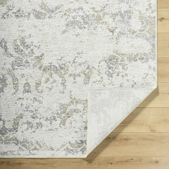 Hauteloom Brigit Living Room, Bedroom Area Rug - Southwestern - Charcoal, Cream, Ivory - 10' x 13'11"