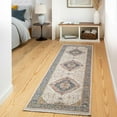 thumbnail image 1 of Hauteloom Butulan Hallway, Kitchen Runner Rug - Traditional - Navy, Denim, Rust - 2'7" x 9', 1 of 10