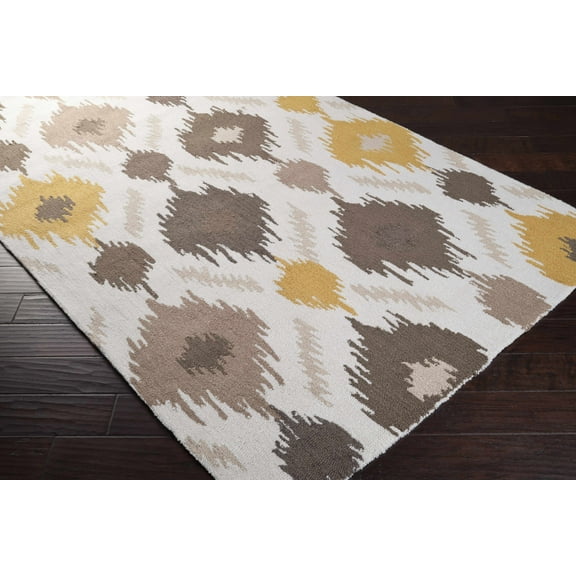 Hauteloom Byhalia Living Room, Bedroom Area Rug - Bohemian/Global - Ivory, Beige, Taupe - 3'6" x 5'6"