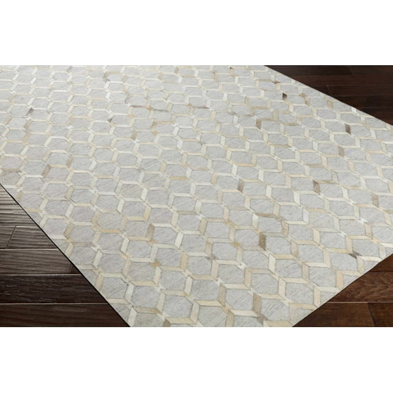 Hauteloom Byng Living Room, Bedroom Area Rug - Contemporary - Medium Brown, Tan, Cream - 9' x 13'