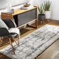 thumbnail image 1 of Hauteloom Campion Hallway, Kitchen Runner Rug - Modern - Plush Pile - Beige, Black - 2'7" x 7'3", 1 of 9