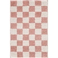 thumbnail image 1 of Hauteloom Canika Living Room, Bedroom Machine Washable Area Rug - Contemporary - High Pile - Dark Pink, Ivory - 2' x 2'11", 1 of 1