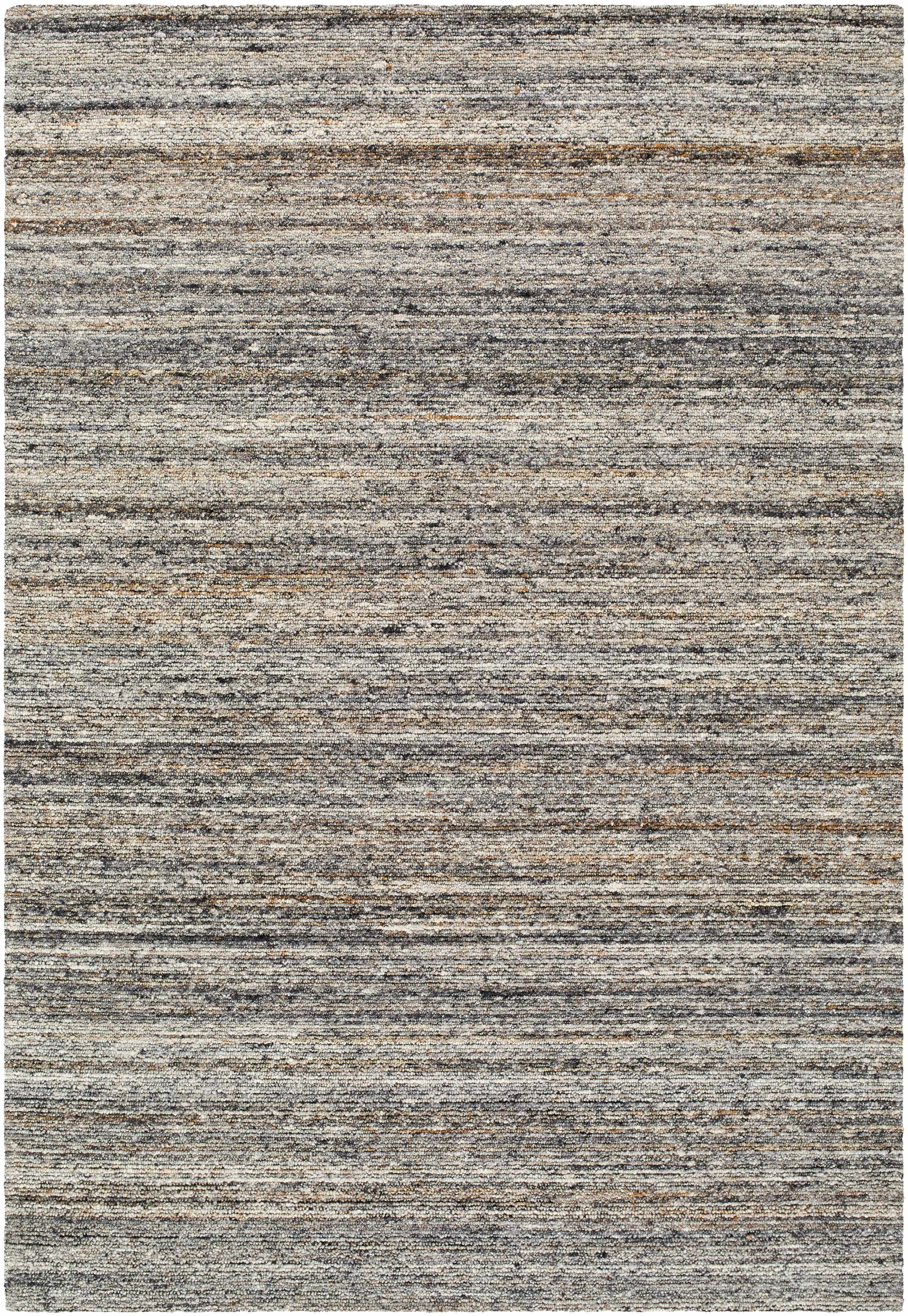 Hauteloom Capote Capote Modern Hand Tufted Natural Fiber Wool Area Rug - Contemporary Abstract Solid Color Carpet for Living Room, Bedroom, Dining Room - Charcoal, Ash, Taupe - 10' x 14'