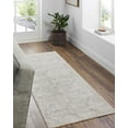 thumbnail image 1 of Hauteloom Cariel Living Room, Bedroom Area Rug - Traditional - Ash, Metallic Silver, Pearl - 6'7" x 9'6", 1 of 2
