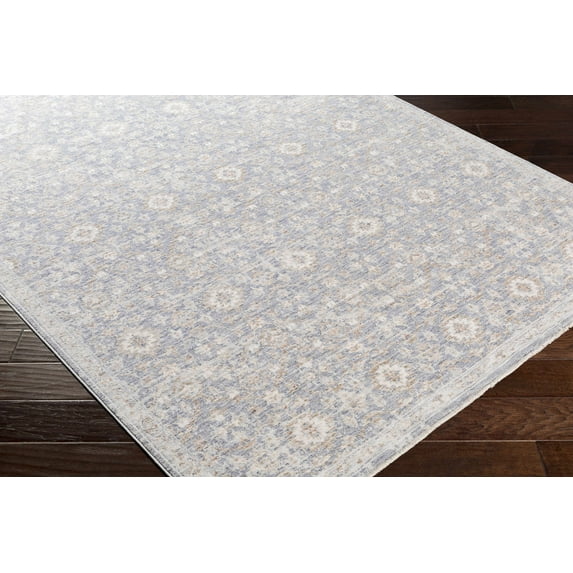 Hauteloom Carlton Living Room, Bedroom Area Rug - Traditional - Navy, Denim, Pale Blue - 2' x 3'3"