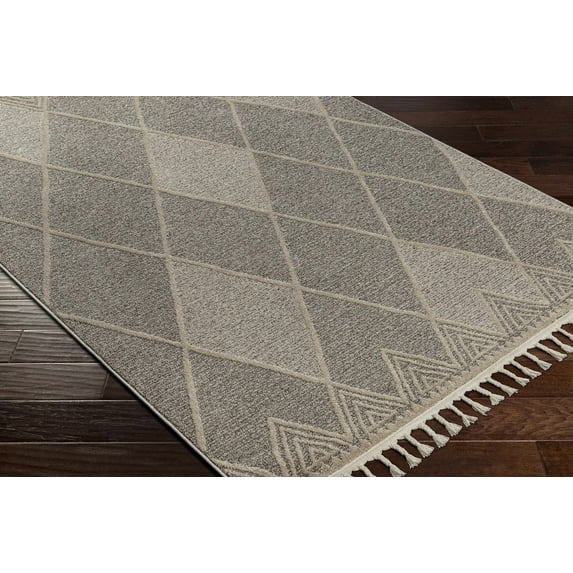 Hauteloom Carranglan Living Room, Bedroom Area Rug - Bohemian, Transitional - Medium Brown, Beige, Cream - 5'3" x 7'