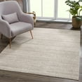 thumbnail image 1 of Hauteloom Casablanca Collection Living Room Bedroom Area Rug - Cozy Moroccan Farmhouse Carpet - Brown, Beige - 3'11" x 5'7", 1 of 12