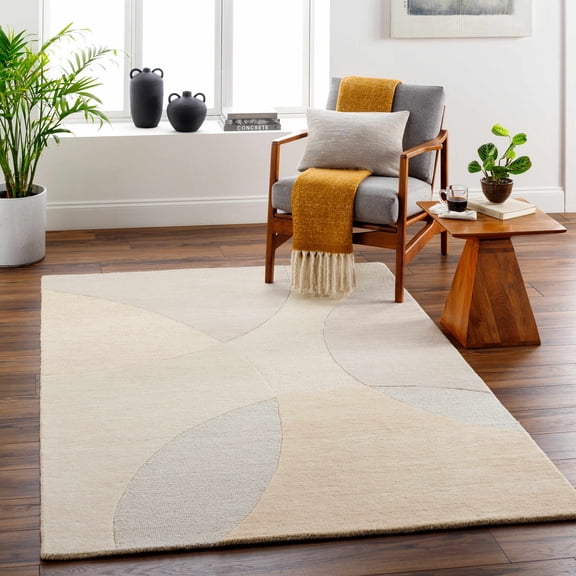 Hauteloom Cassiopeia Wool Living Room, Bedroom Area Rug - Brown, Pink, Beige - 2' x 3'
