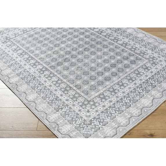 Hauteloom Solara Hallway, Kitchen Machine Washable Runner Rug - Traditional, Transitional - Sage, Tan, Off White - 2'7" x 10'