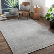 Hauteloom Cawston Recycled Material Living Room, Bedroom Patio Outdoor Area Rug - Modern - Blue, Ivory - 2' x 3'