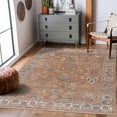 thumbnail image 1 of Hauteloom Cayla Living Room, Bedroom Area Rug - Traditional - Burnt Orange, Off White, Medium Gray - 3'11" x 5'11", 1 of 10