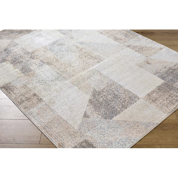 Hauteloom Chachi Hallway, Kitchen Machine Washable Runner Rug - Contemporary - Dark Red, Light Brown, Dark Brown - 2'7" x 7'3"