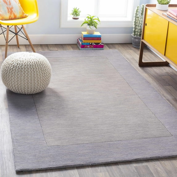Hauteloom Champion Wool Living Room, Bedroom Area Rug - Contemporary - High Pile - Charcoal - 2' x 3'