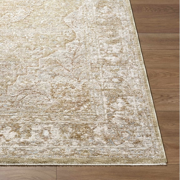 Hauteloom Charae Living Room, Bedroom Area Rug - Traditional - Taupe, Sandstone, Ivory - 2' x 2'11"