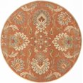 thumbnail image 1 of Hauteloom Chesterton Wool Living Room, Bedroom Area Rug - Traditional - Terracotta, Rust, Orange - 6' Round, 1 of 18